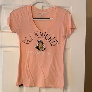 UCF Knights Pink V Neck Tee